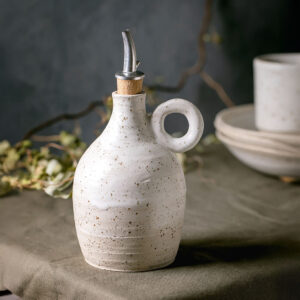 Oliera in ceramica fatta a mano - Personalizzabile