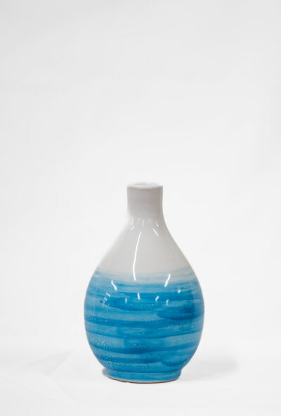 Vaso decorativo a bottiglia in ceramica dipinta a mano