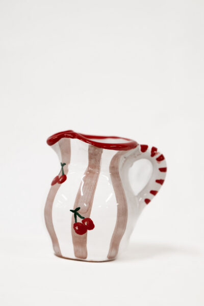 Brocca porta vino in Ceramica dipinta a mano
