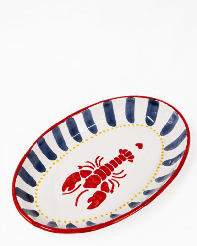 Vassoio in ceramica Dipinto a mano