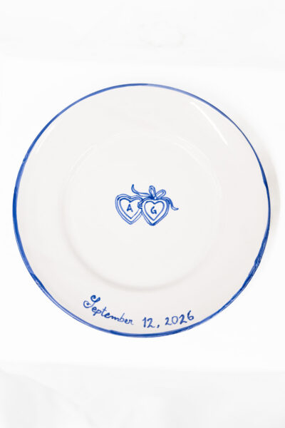 Piatto in ceramica dipinto a mano